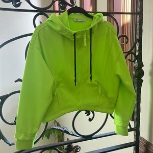 Zara Woman’s. Size XS. Neon green jacket